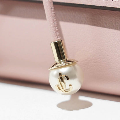 JIMMY CHOO レディース 3つ折り財布 MARINDA KHD ローズ ライトゴールド ROSE LIGHT GOLD