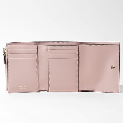 JIMMY CHOO レディース 3つ折り財布 MARINDA KHD ローズ ライトゴールド ROSE LIGHT GOLD