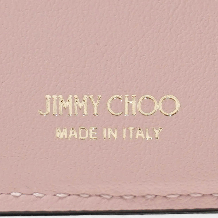 JIMMY CHOO レディース 3つ折り財布 MARINDA KHD ローズ ライトゴールド ROSE LIGHT GOLD