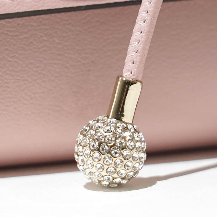 JIMMY CHOO レディース 3つ折り財布 MARINDA KHD ローズ ライトゴールド ROSE LIGHT GOLD