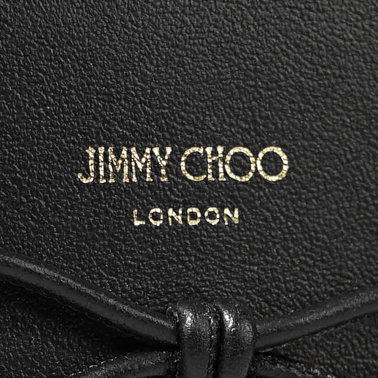 JIMMY CHOO レディース 3つ折り財布 MARINDA KHY ブラック BLACK MACARON LIGHT GOLD