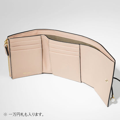 JIMMY CHOO レディース 3つ折り財布 MARINDA KHY ブラック BLACK MACARON LIGHT GOLD