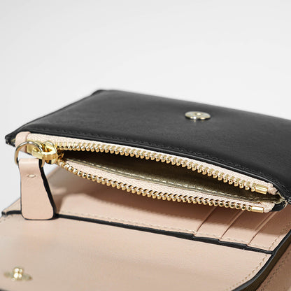 JIMMY CHOO レディース 3つ折り財布 MARINDA KHY ブラック BLACK MACARON LIGHT GOLD