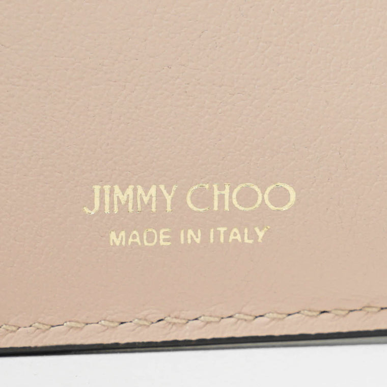 JIMMY CHOO レディース 3つ折り財布 MARINDA KHY ブラック BLACK MACARON LIGHT GOLD