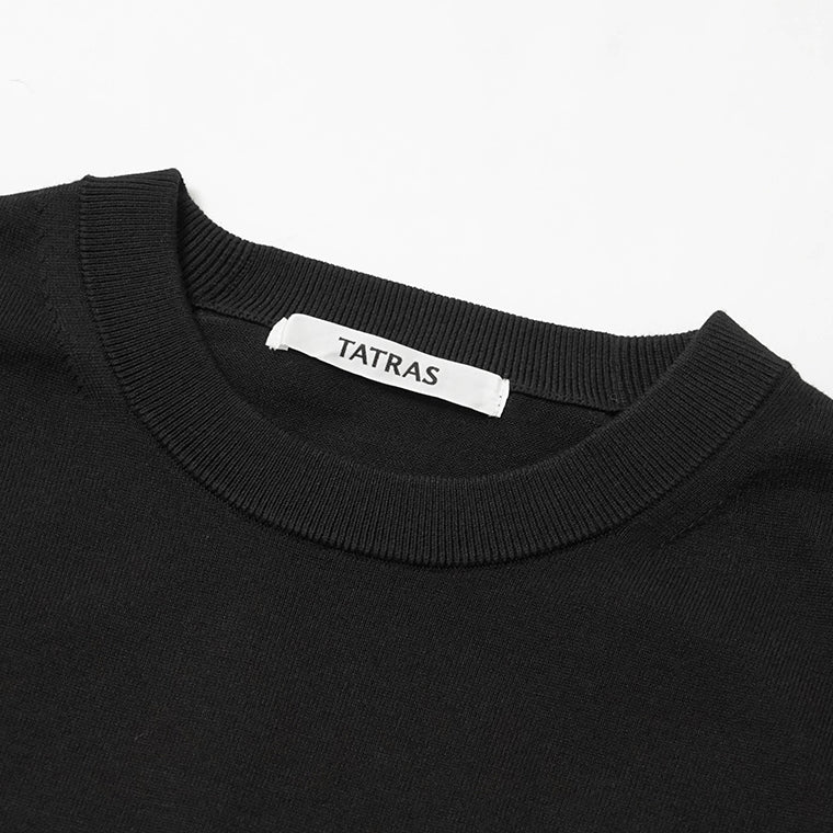 TATRAS メンズ 半袖ニット CALCANTE MCKZ0448053588 BLACK ブラック 001
