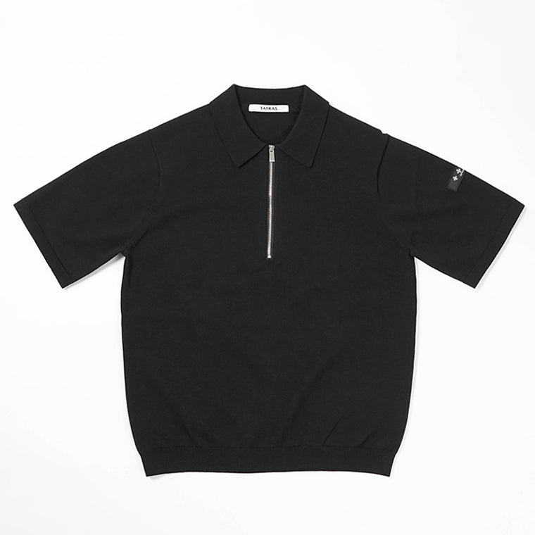 TATRAS メンズ ニットポロシャツ TEUCRO MCKZ0449053588 BLACK ブラック 001