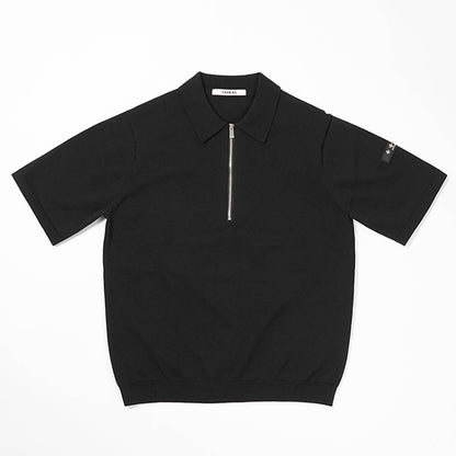 TATRAS メンズ ニットポロシャツ TEUCRO MCKZ0449053588 BLACK ブラック 001