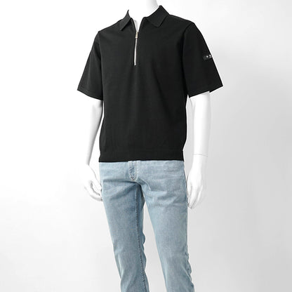TATRAS メンズ ニットポロシャツ TEUCRO MCKZ0449053588 BLACK ブラック 001