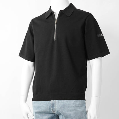 TATRAS メンズ ニットポロシャツ TEUCRO MCKZ0449053588 BLACK ブラック 001