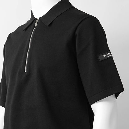 TATRAS メンズ ニットポロシャツ TEUCRO MCKZ0449053588 BLACK ブラック 001