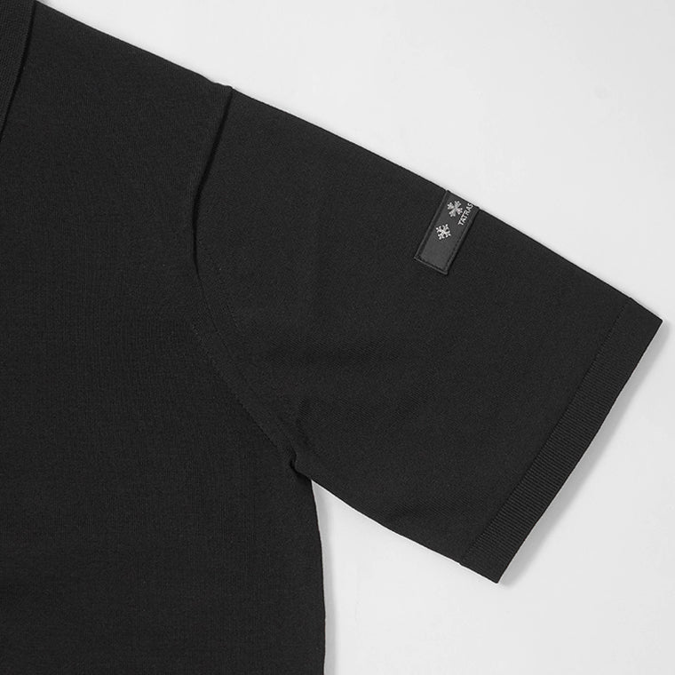 TATRAS メンズ ニットポロシャツ TEUCRO MCKZ0449053588 BLACK ブラック 001