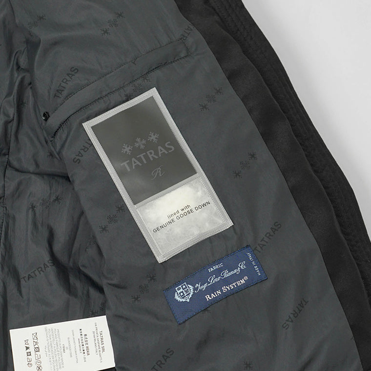 TATRAS R Line メンズ ウールダウンジャケット DOMIZIANO MJXA0032013588 BLACK ブラック 001