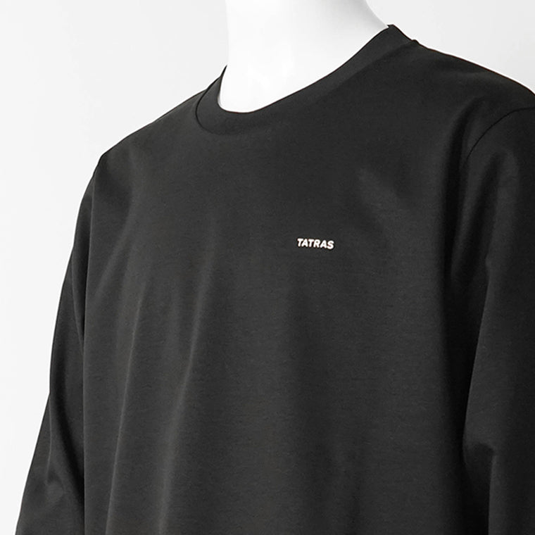 タトラス TATRAS メンズ 長袖Tシャツ チャコールグレー ブラック 人気