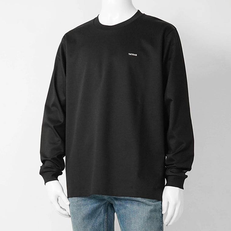タトラス TATRAS メンズ 長袖Tシャツ チャコールグレー ブラック 人気