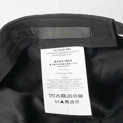 TATRAS メンズ レディース キャップ CENCIO MJXA0188133588 BLACK ブラック 001