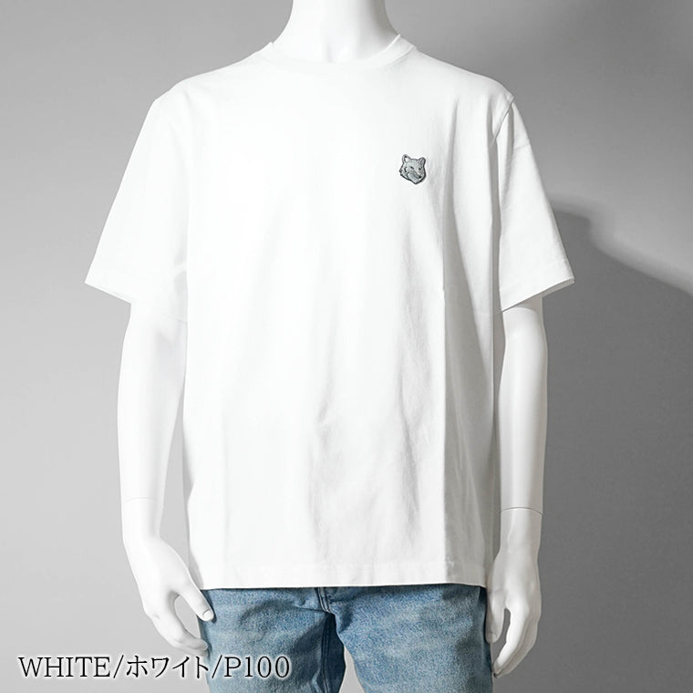 MAISON KITSUNE メンズ Tシャツ BOLD FOX HEAD PATCH COMFORT TEE SHIRT MM00127 MM00108 KJ0118 2カラー