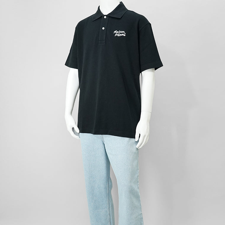 【SUMMER FINAL SALE】 MAISON KITSUNE メンズ ポロシャツ HANDWRITING COMFORT POLO MM00201 KJ7010 2カラー
