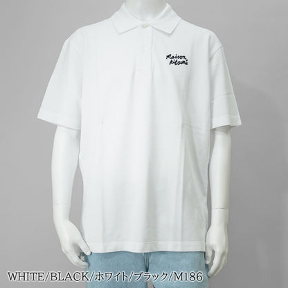 【SUMMER FINAL SALE】 MAISON KITSUNE メンズ ポロシャツ HANDWRITING COMFORT POLO MM00201 KJ7010 2カラー
