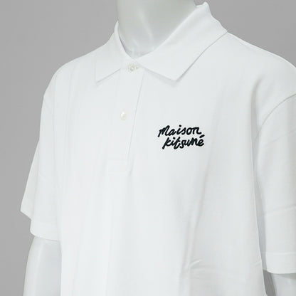 【SUMMER FINAL SALE】 MAISON KITSUNE メンズ ポロシャツ HANDWRITING COMFORT POLO MM00201 KJ7010 2カラー