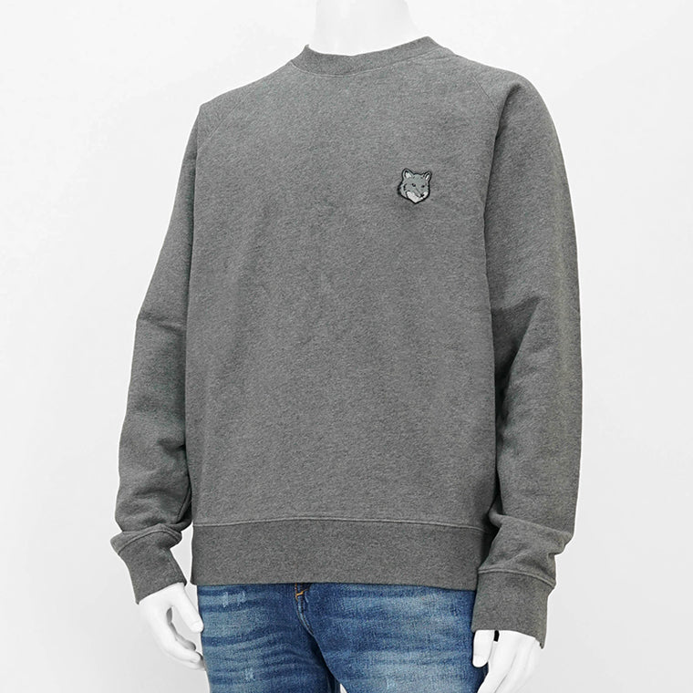 【2024AW CLEARANCE SALE】 MAISON KITSUNE メンズ スウェットシャツ BOLD FOX HEAD PATCH OVERSIZE SWEATSHIRT MM00304 KM0001 2カラー