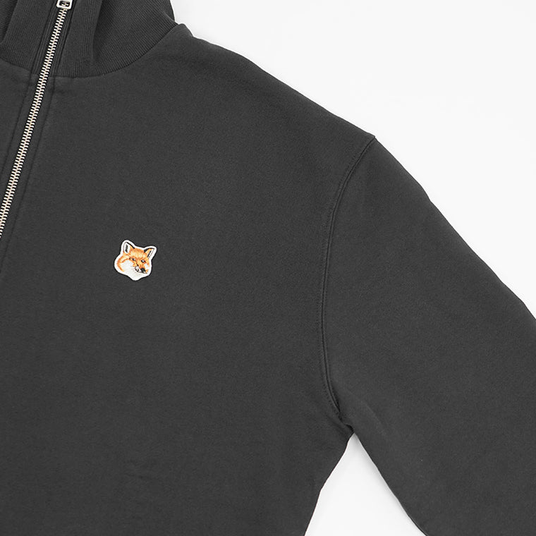 【2024AW CLEARANCE SALE】 MAISON KITSUNE メンズ スウェットシャツ FOX HEAD PATCH COMFORT HALF ZIP SWEATSHIRT MM00314 KM0001 2カラー