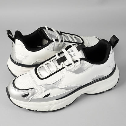 MAISON KITSUNE メンズ スニーカー SORA RUNNERS MM04803 LR0060 SILVER WHITE シルバー ホワイト 0371