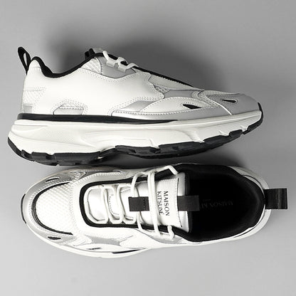 MAISON KITSUNE メンズ スニーカー SORA RUNNERS MM04803 LR0060 SILVER WHITE シルバー ホワイト 0371
