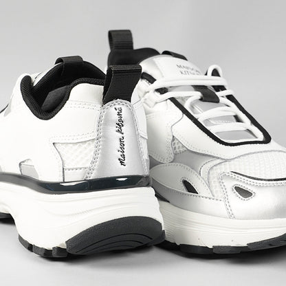 MAISON KITSUNE メンズ スニーカー SORA RUNNERS MM04803 LR0060 SILVER WHITE シルバー ホワイト 0371