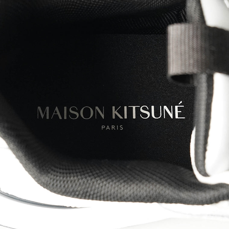 メゾンキツネ MAISON KITSUNE メンズ スニーカー シルバー ホワイト