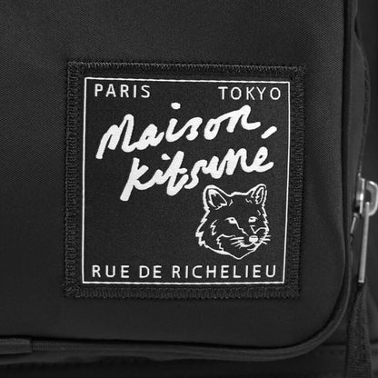 MAISON KITSUNE メンズ レディース バックパック THE TRAVELLER BACKPACK MM05161 WQ1001 BLACK ブラック P199