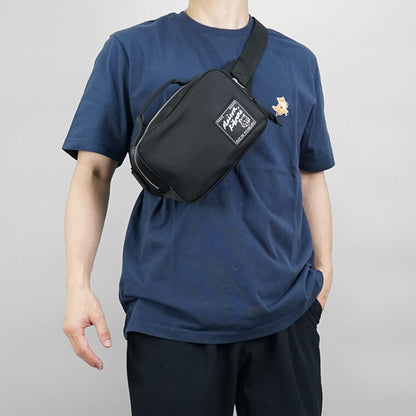 MAISON KITSUNE メンズ レディース ベルトバッグ THE TRAVELLER BUMBAG MM05162 WQ1001 BLACK ブラック P199