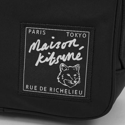 MAISON KITSUNE メンズ レディース ベルトバッグ THE TRAVELLER BUMBAG MM05162 WQ1001 BLACK ブラック P199