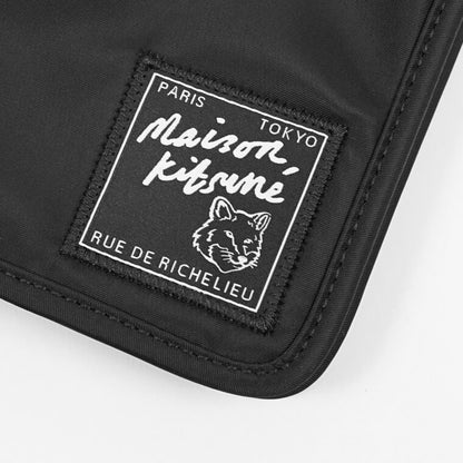 MAISON KITSUNE メンズ レディース ネックポーチ THE TRAVELLER NECK POUCH MM05362 WQ1001 BLACK ブラック P199