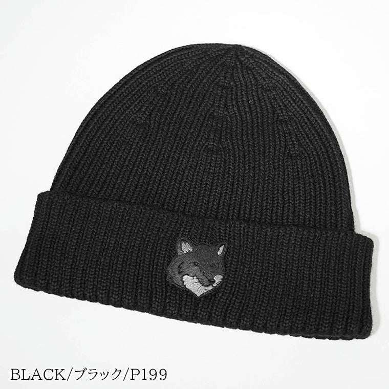 MAISON KITSUNE メンズ レディース ニットキャップ BOLD FOX HEAD BEANIE MM06111 KT1022 3カラー