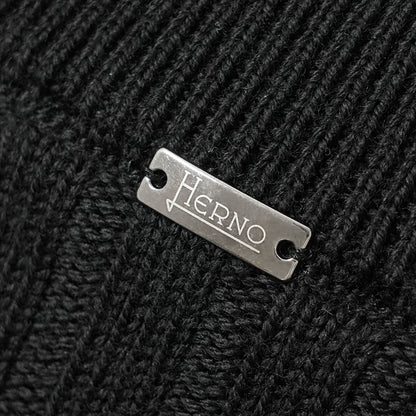 HERNO メンズ ニットダウンジャケット MP000126U 70061 ブラック 9300