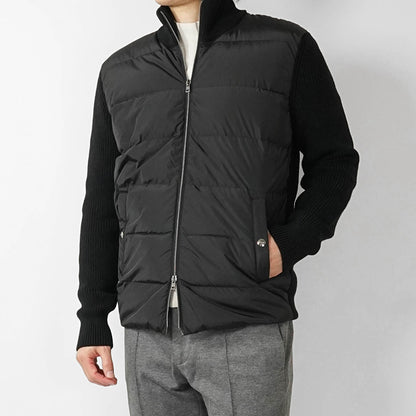 HERNO メンズ ニットダウンジャケット MP000126U 70061 ブラック 9300