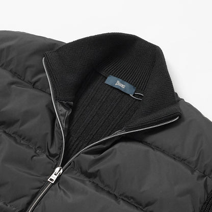 HERNO メンズ ニットダウンジャケット MP000126U 70061 ブラック 9300