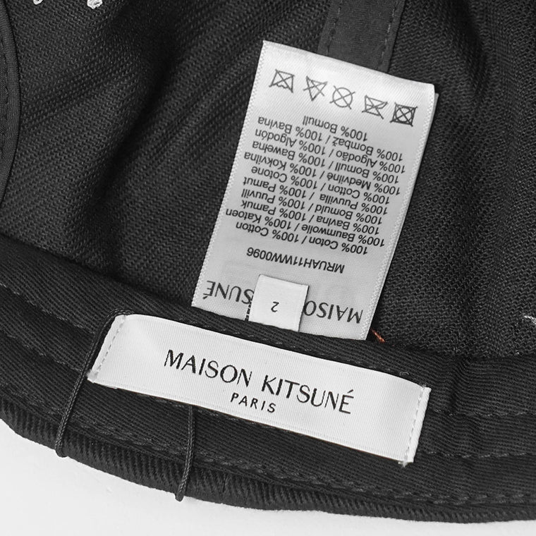 MAISON KITSUNE メンズ レディース キャップ DOUBLE FOX HEAD CAP OM611CF WW0096 ANTHRACITE P190