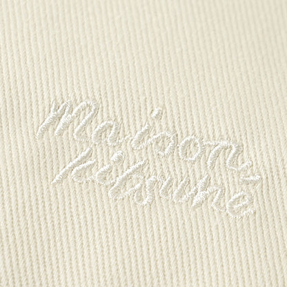 MAISON KITSUNE メンズ レディース トートバッグ DOUBLE FOX HEAD TOTE MRUBT23 WW0096 ECRU アイボリー P700