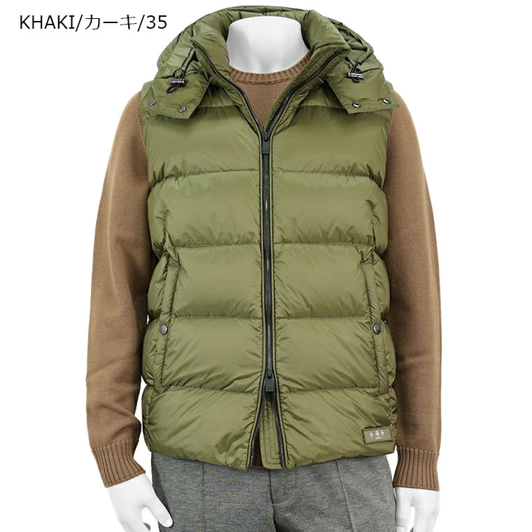 TATRAS メンズ ダウンベスト POSEIDONE MTAT24A4842 D KHAKI カーキ 35