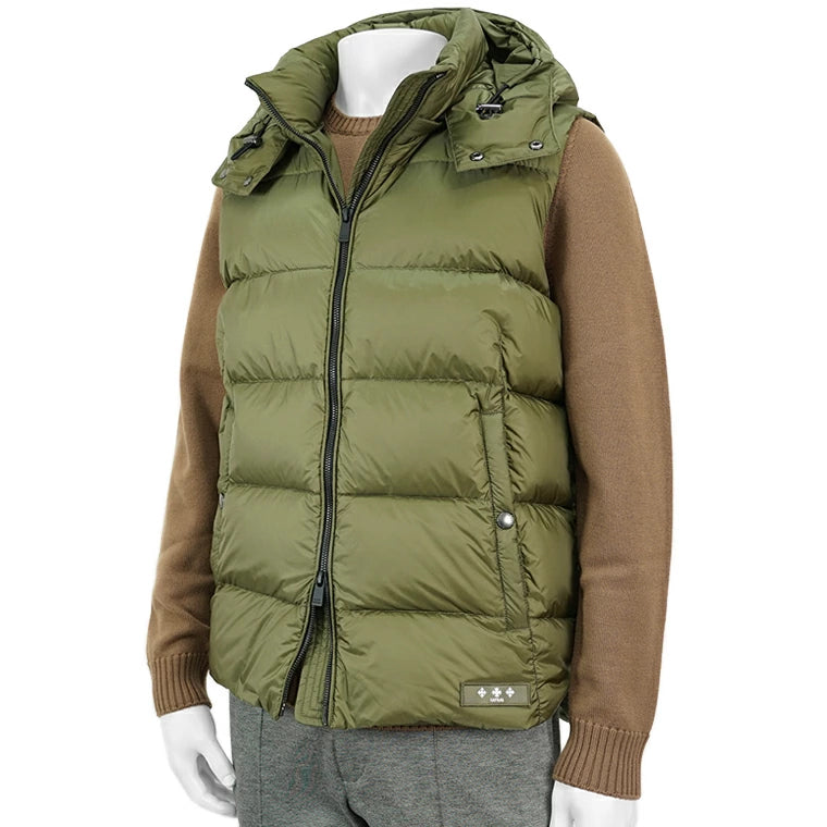TATRAS メンズ ダウンベスト POSEIDONE MTAT24A4842 D KHAKI カーキ 35