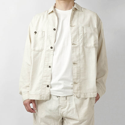 REPLAY メンズ シャツブルゾン MV864E 23807A アイボリー 200