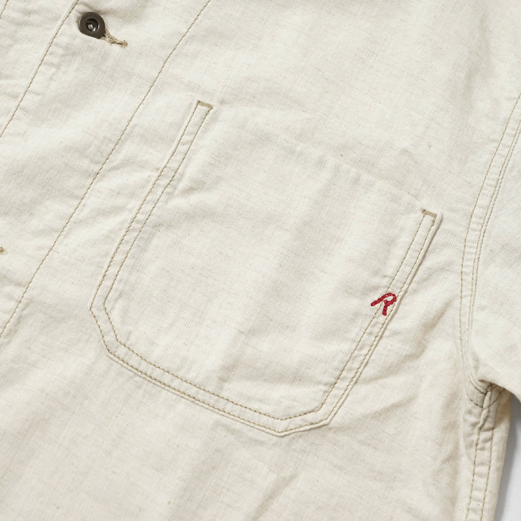 REPLAY メンズ シャツブルゾン MV864E 23807A アイボリー 200