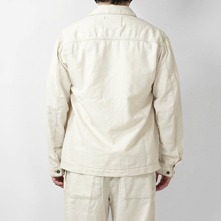 REPLAY メンズ シャツブルゾン MV864E 23807A アイボリー 200