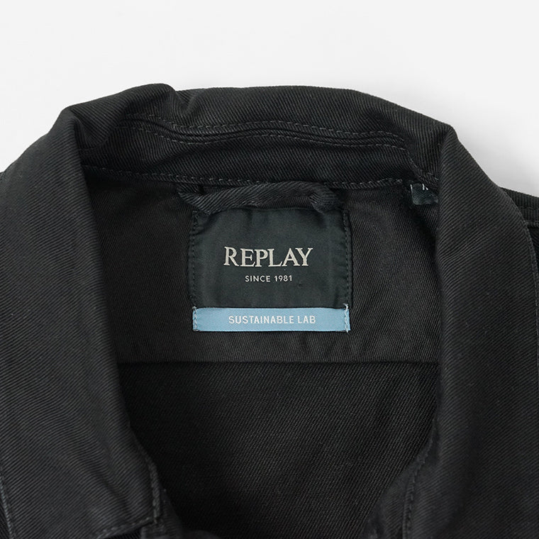 REPLAY メンズ デニムジャケット SUSTAINABLE LAB MV876 20307A ブラック 098
