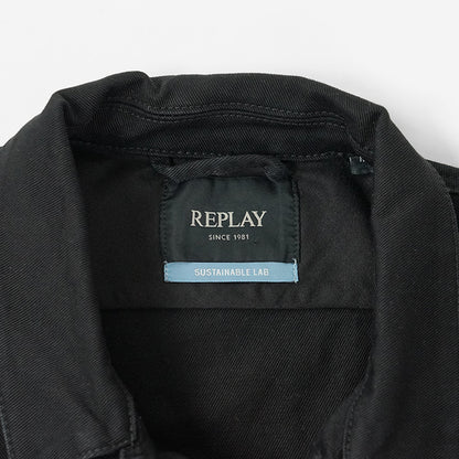 REPLAY メンズ デニムジャケット SUSTAINABLE LAB MV876 20307A ブラック 098