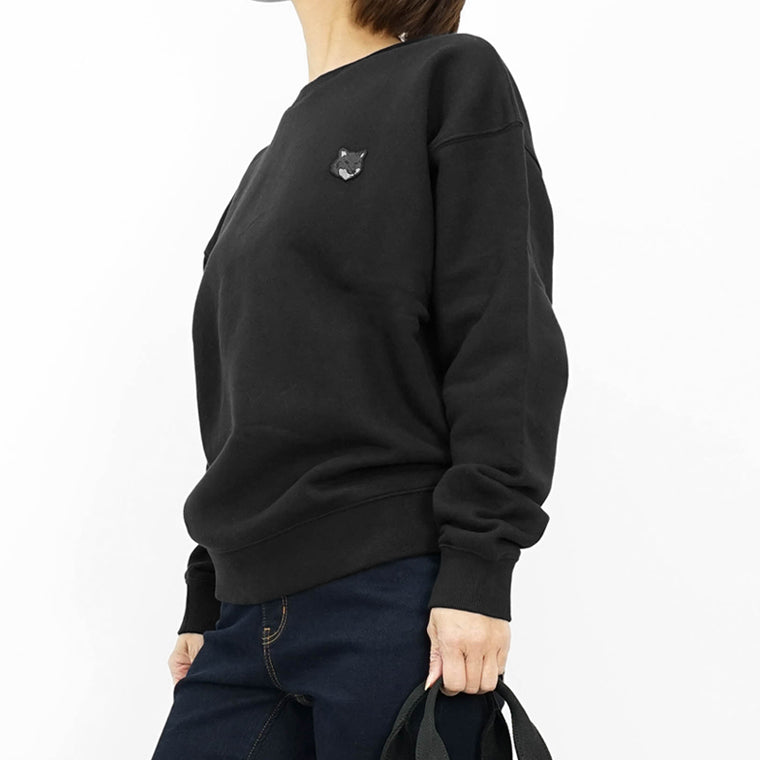 メゾンキツネ MAISON KITSUNE レディース スウェットシャツ ブラック