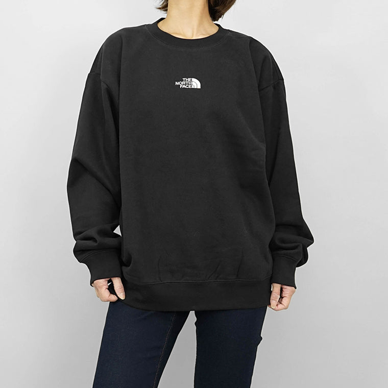 THE NORTH FACE レディース スウェットシャツ ESSENTIAL OVERSIZE CREW NF0A89EP TNF BLACK ブラック JK3