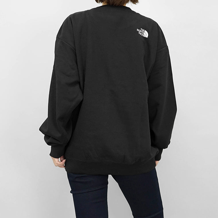 THE NORTH FACE レディース スウェットシャツ ESSENTIAL OVERSIZE CREW NF0A89EP TNF BLACK ブラック JK3