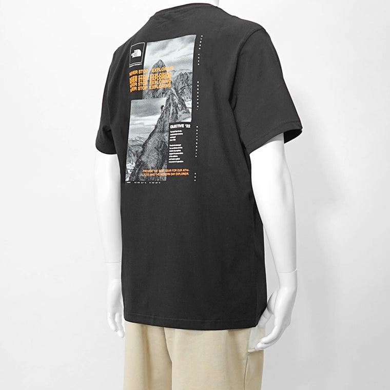 【SUMMER FINAL SALE】 THE NORTH FACE メンズ Tシャツ SS COLLAGE TEE NF0A89FR TNF BLACK SUMMIT GOLD ブラック オレンジ AGG
